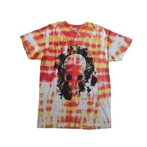 Gildan Red and Orange Tie Dyed Hiram Unisex Graphic Print T-Shirt Adult Medium